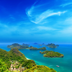 Tropical island nature, Thailand sea archipelago