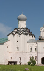 Fototapeta na wymiar The Church of the Tikhvin Uspensky monastery