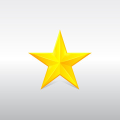 Obraz premium yellow star for rank