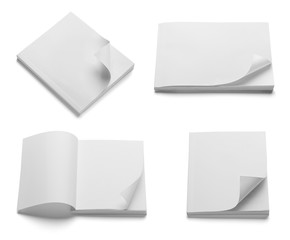 book notebook textbook white blank paper template