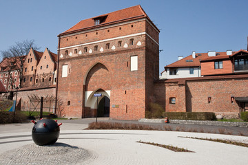 Gateway, monument in Torun, Poland - obrazy, fototapety, plakaty