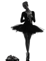 young woman ballerina ballet dancer dancing © snaptitude