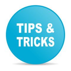 tips blue circle web glossy icon