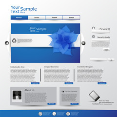 Vector Website Design Template