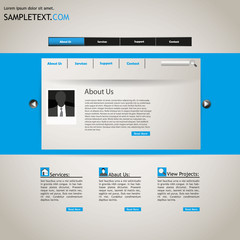 Vector Website Design Template
