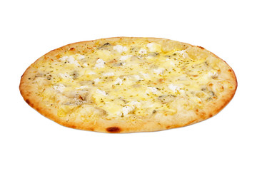 Quadro formadzhi pizza, on white background
