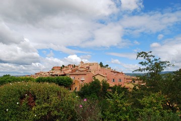 Fototapeta premium Ocher historical village of Roussillon, Provence, France