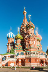 Fototapeta na wymiar Znani St Wasilij Błogosławiony katedry w Moskwie