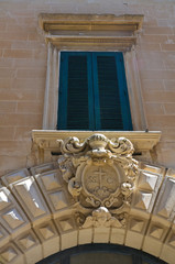Cerasini Palace. Lecce. Puglia. Italy.