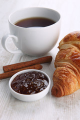 coffee and croissant