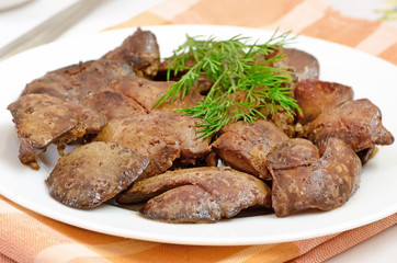 Cooked chicken liver