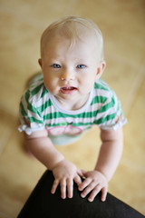 Fototapeta premium Adorable baby girl portrait