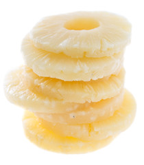Canned Pineapple on white