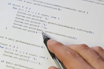 Obraz premium Application Source Code