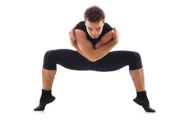 Obraz premium Dancer isolated on the white background