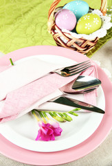 Easter table setting