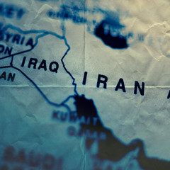 paper map iran