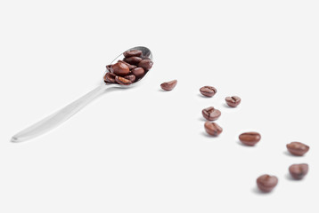 Small spoon full of coffee