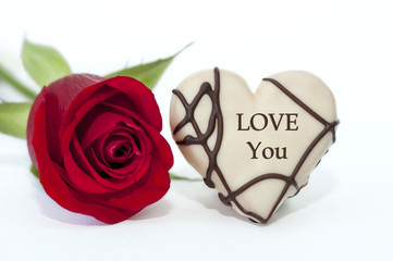 Valentinstags Karte "LOVE YOU"