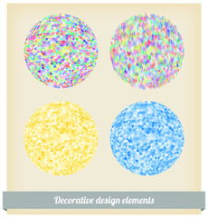 Design elements circle origami