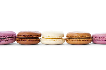 Macaroons in a row