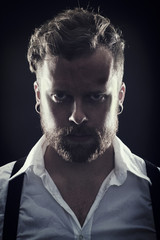 Serious Man with Attitude