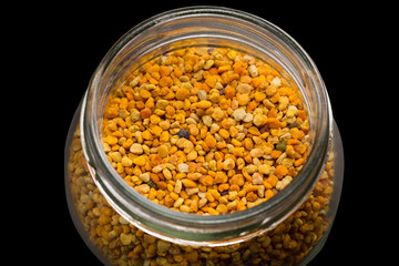 Jar with pollen
