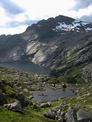 Fototapeta na wymiar Landscape in the Lofoten islands