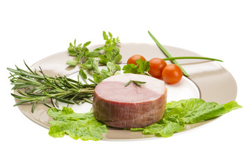 Bacon with vegetables