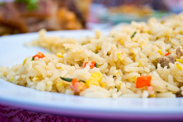 Fried rice dish