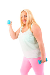 Naklejka premium Large Woman