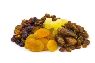 different dried fruits