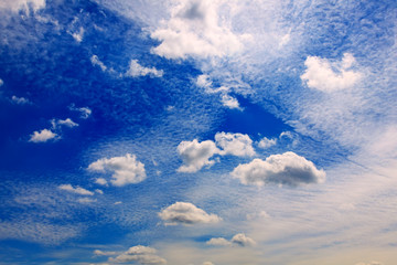 Beautiful blue sky and clouds