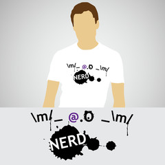 Nerd T-shirt design