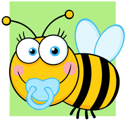 Baby Boy Bee Cartoon Character