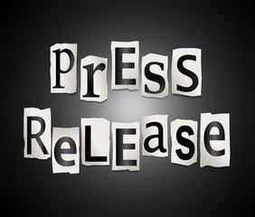 Press release concept.
