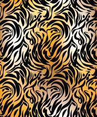 Abstract tiger skin
