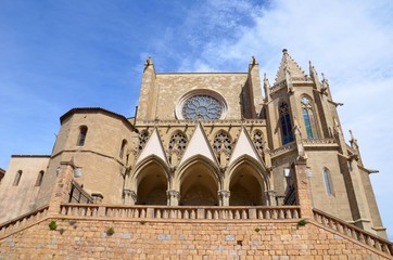 Fototapeta na wymiar Kolegiata Najświętszej Marii Panny, Manresa, Hiszpania