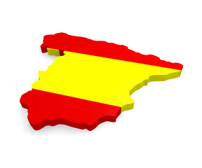 Fototapeta premium 3d map of Spain