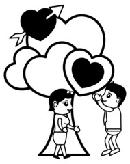 Love Tree Retro Cartoon Character