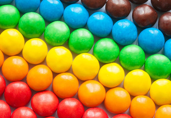 a pile of candies as background