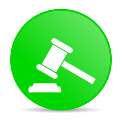 law green circle web glossy icon