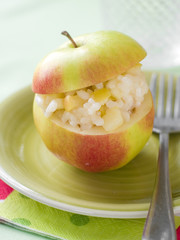 Risotto with apple