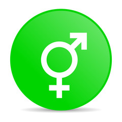 sex green circle web glossy icon