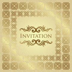 Vintage seamless background with frame