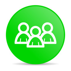 forum green circle web glossy icon