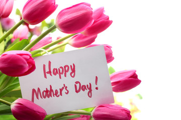Pink tulips for mother's day © Li Ding