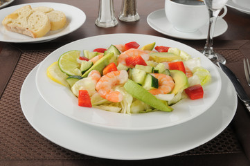 Shrimp and avocado salad