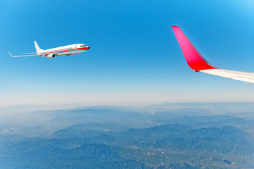 Fototapeta premium Aerial sky and clouds background