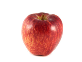 Isolated big red apple on a white background.